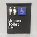 Hot Sale Unisex Custom Metal Embossed Braille Toilet Door Signage Sign